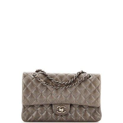 Chanel Classic Double Flap Bag Quilted Caviar Medium