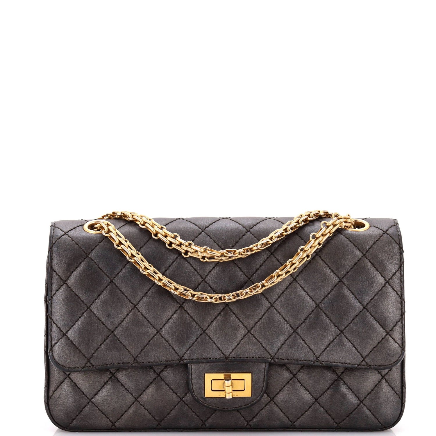 Chanel Reissue 2.55 Flap Bag Quilted Aged Calfskin 225