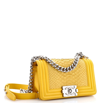 Chanel Boy Flap Bag Python Old Medium