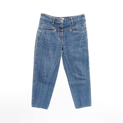 Chanel Blue Coco Mark Denim Pants Cotton P 61138v 46823