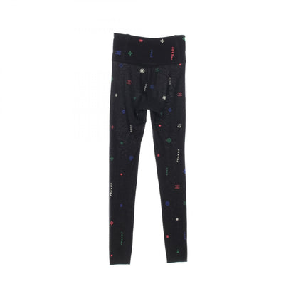 Chanel Black Coco Mark Camellia Leggings Pants Cashmere Silk 21n P 70775k 10260
