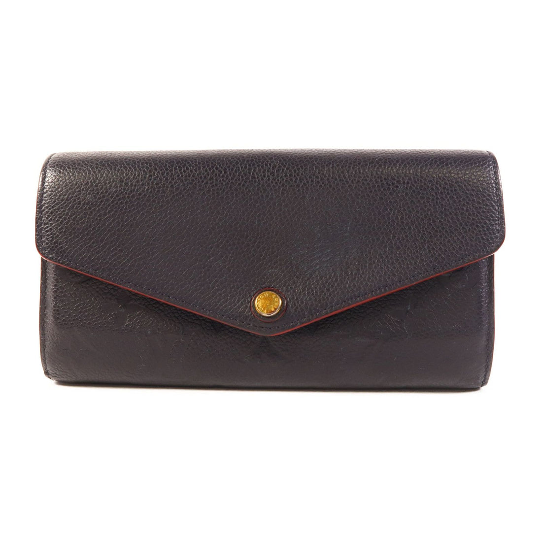 Louis Vuitton Empreinte Sarah Long Wallet Navy Blue Bifoldpurse M 61182