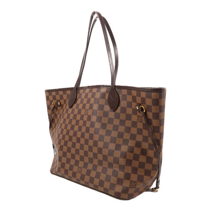 Louis Vuitton Damier Neverfull Mm Gold Shoulder Bag/handmade Bag Brown Tote Bag N 51105