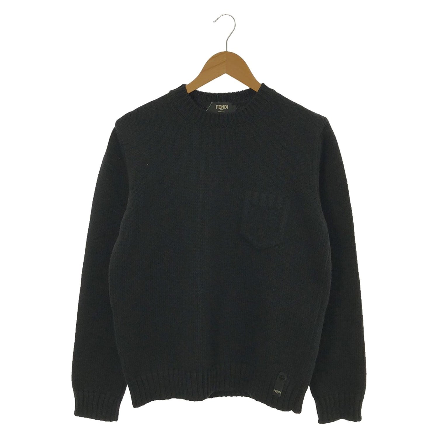 Fendi Sweater Black Cotton