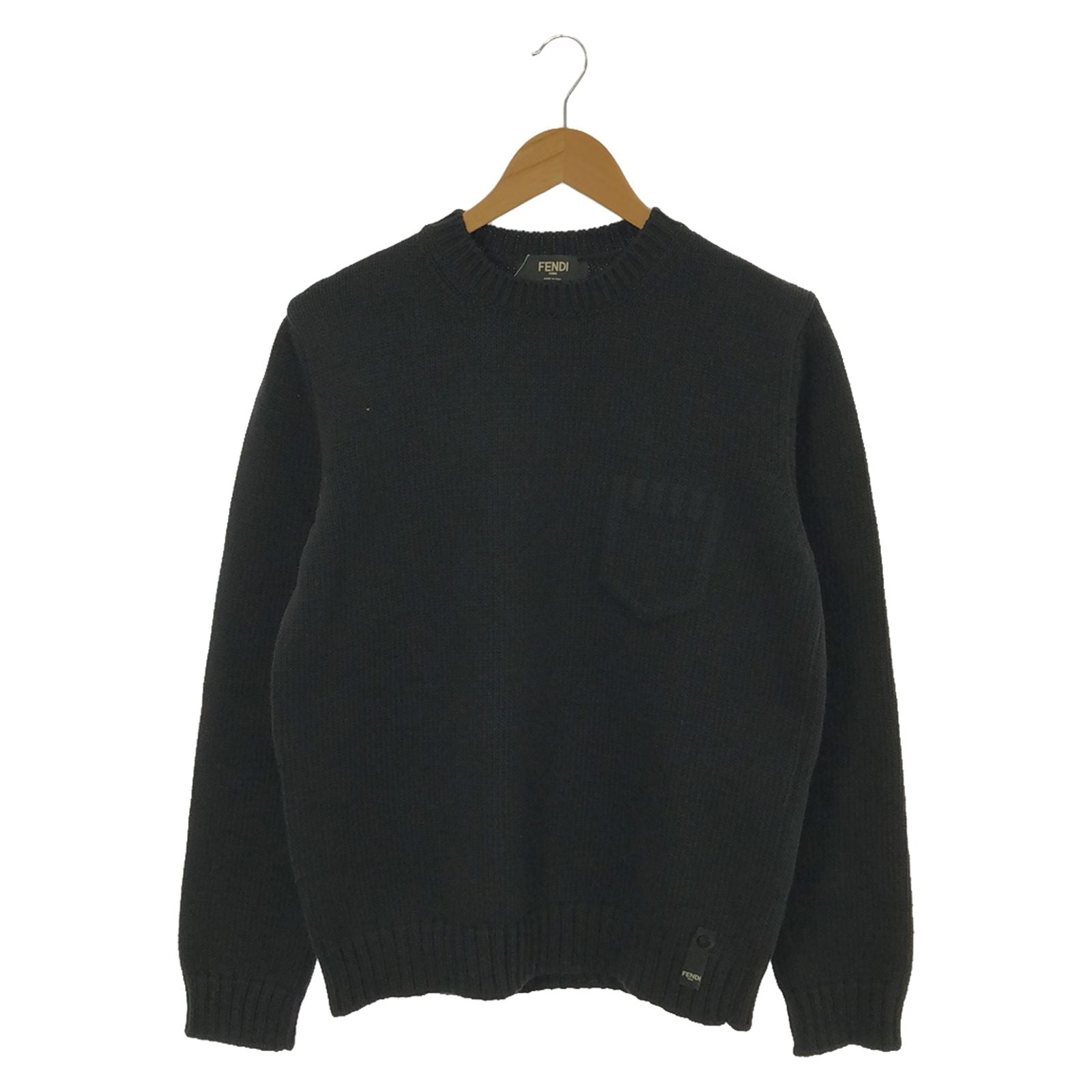 Fendi Sweater Black Cotton
