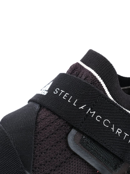 Stella McCartney Black Textile Sneakers Size 37.5 Excellent Condition