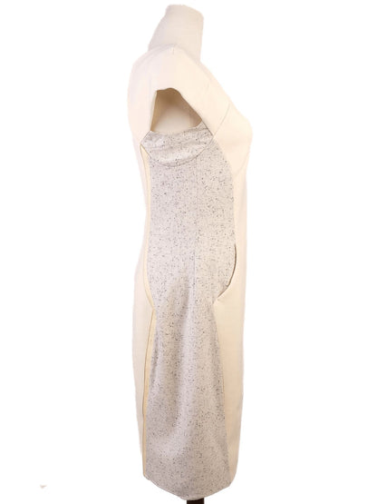Average Rag&amp;Bone Yellow Wool Dress XS with Textured Panels