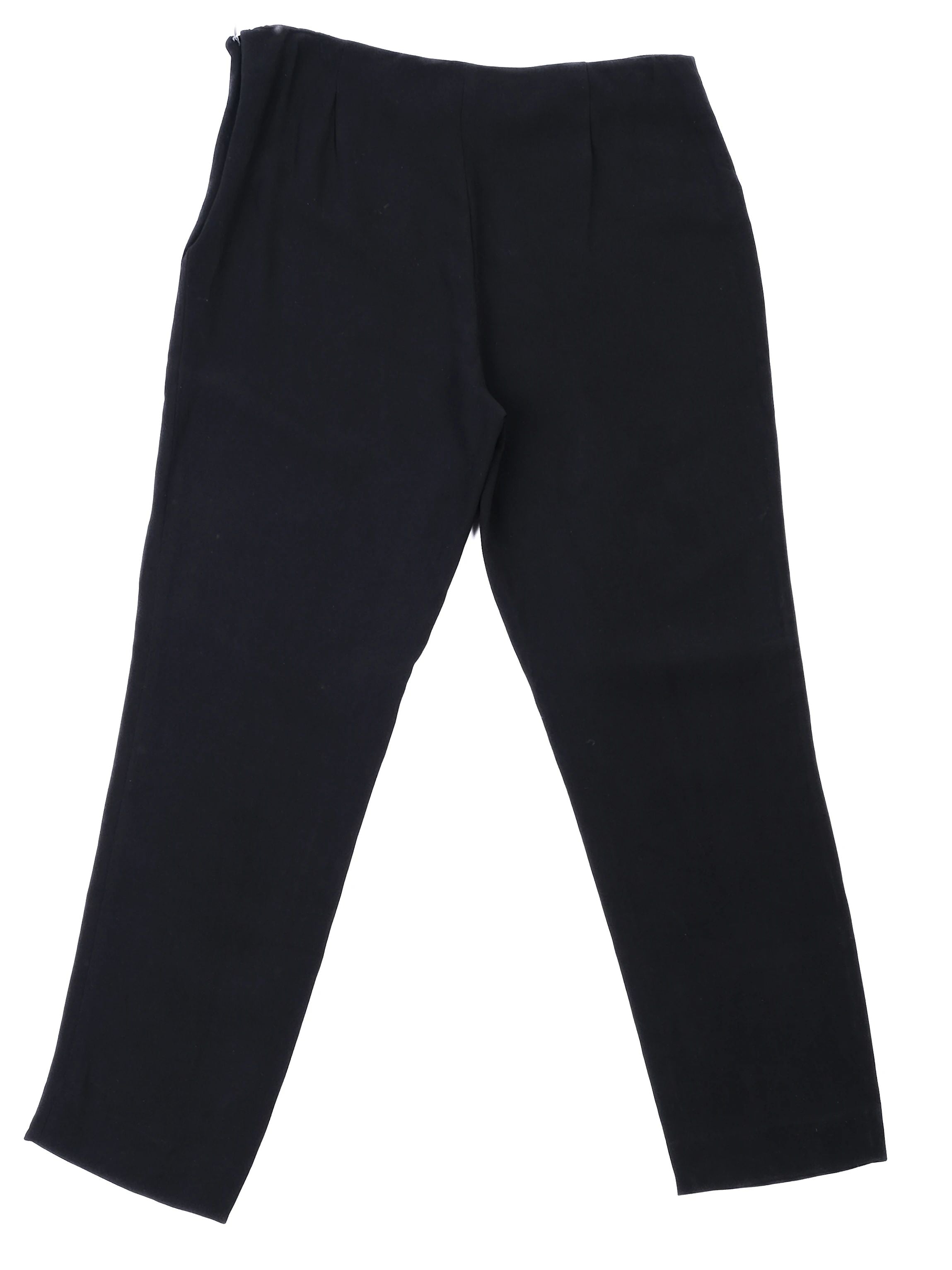 Excellent Ralph Lauren Black Viscose Pants Size 8