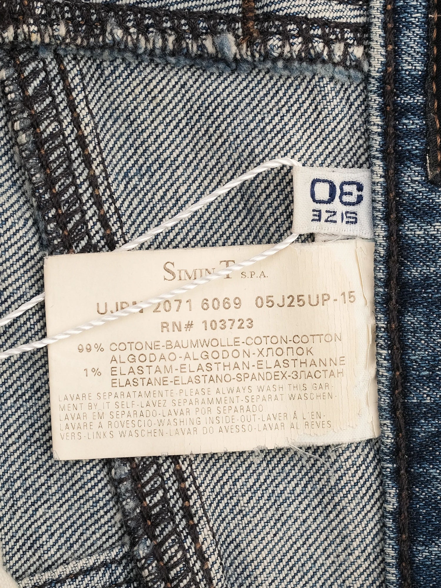 Excellent Armani Jeans Blue Denim Size L Women&