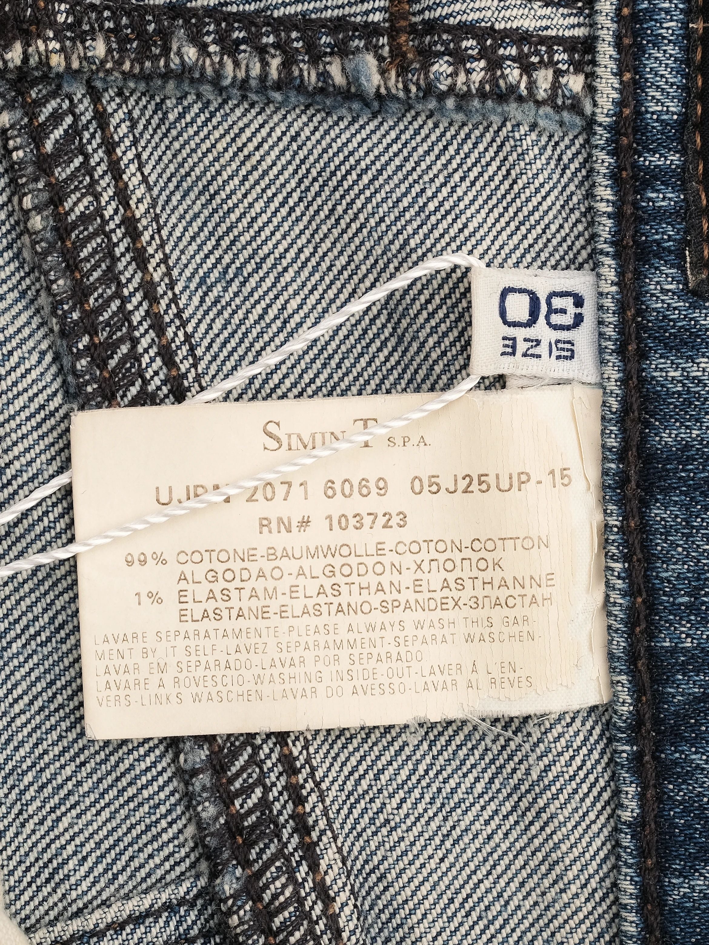 Excellent Armani Jeans Blue Denim Size L Women&