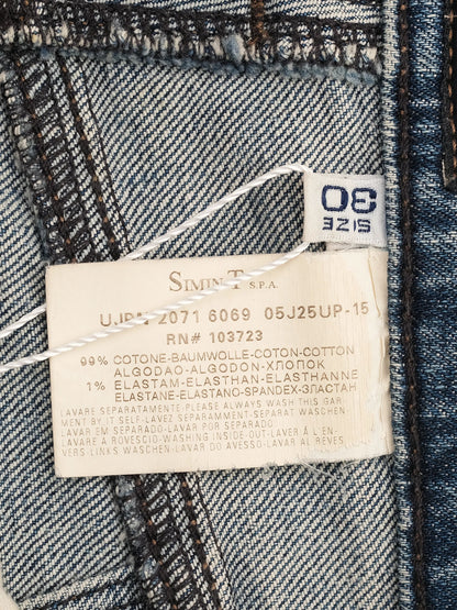 Excellent Armani Jeans Blue Denim Size L Women&