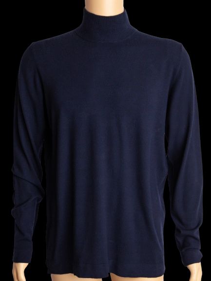 NEW Fuoriuso Black Cashmere Turtleneck Sweater for Men