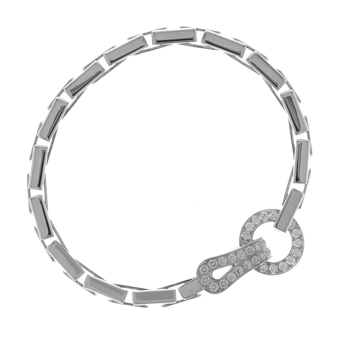 Cartier Agrafe diamonds and gold bracelet