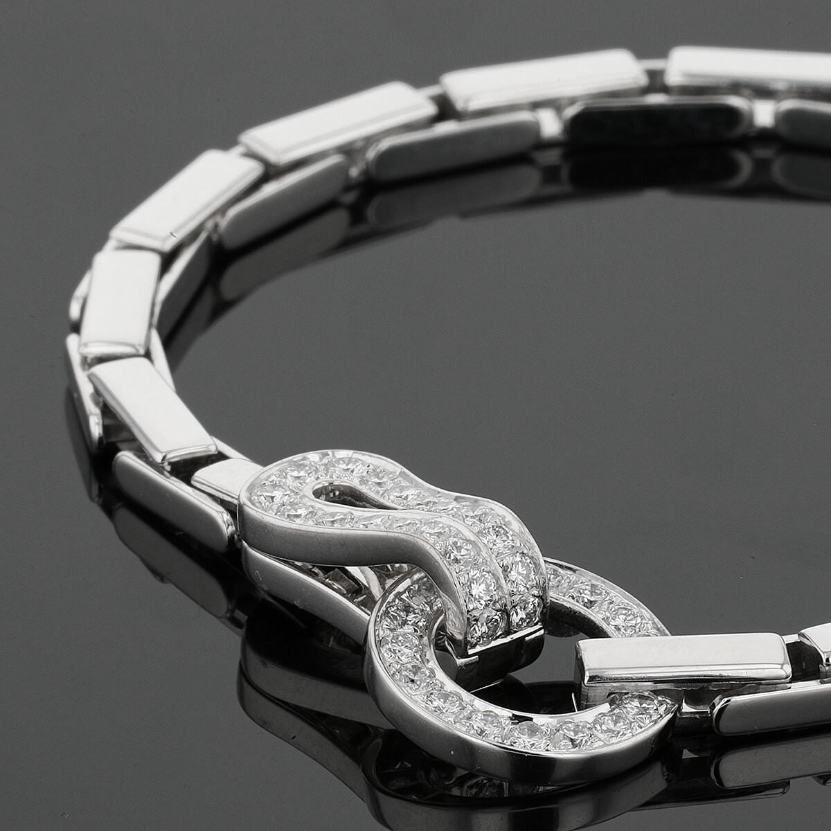 Cartier Agrafe diamonds and gold bracelet