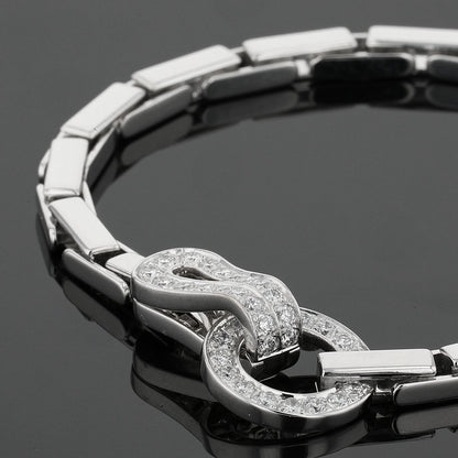 Cartier Agrafe diamonds and gold bracelet