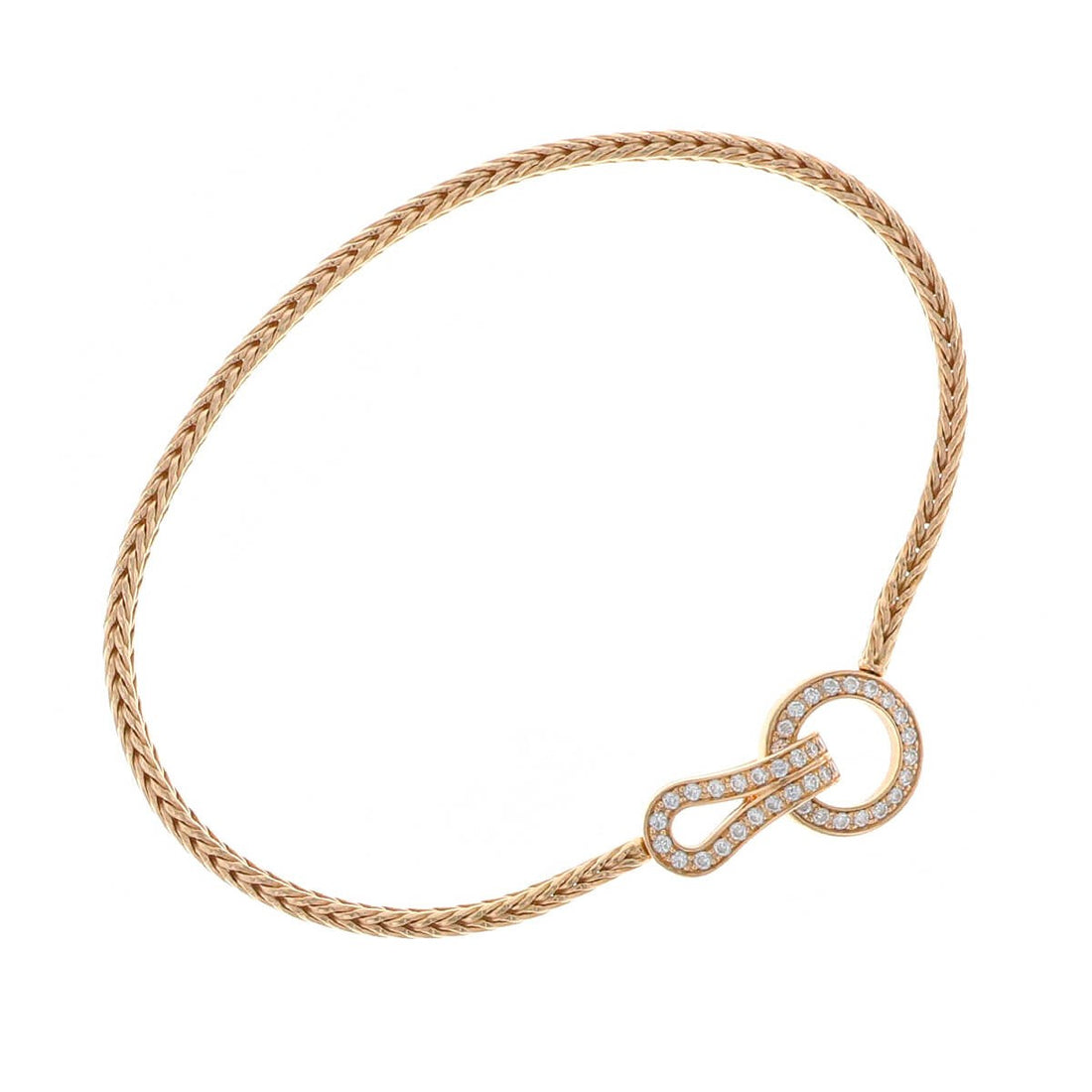 Cartier Agrafe diamonds and gold bracelet