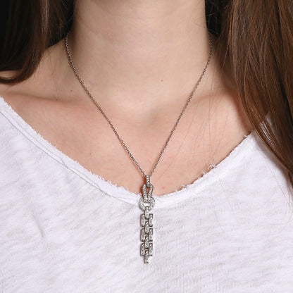 Cartier Agrafe diamonds and gold necklace