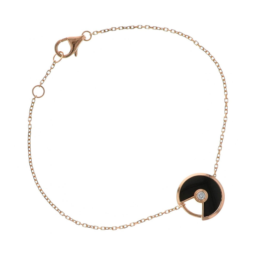 Cartier Amulette XS onyx, diamond and gold bracelet