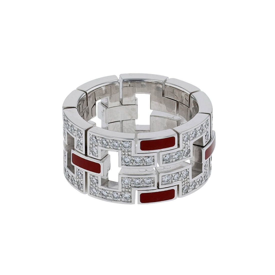 Cartier Baiser du Dragon diamonds, enamel and gold ring