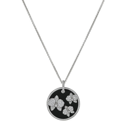 Cartier Caresse diamonds, onyx and gold necklace