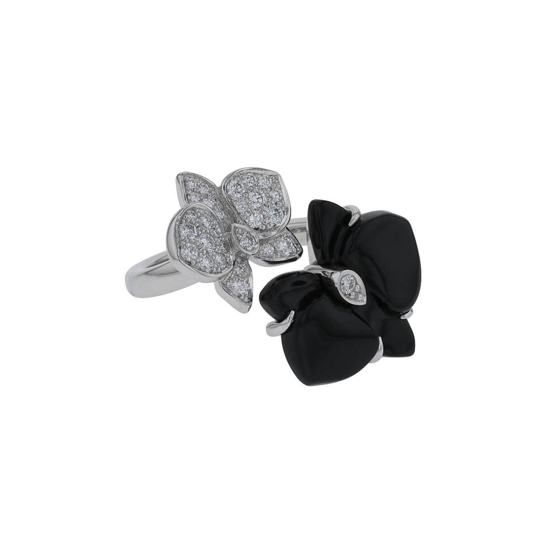 Cartier Caresse dÕOrchidŽes diamonds, onyx and gold ring