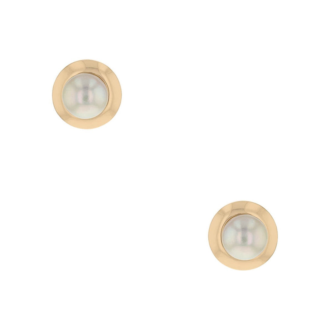Cartier cultured pearls and gold earrings