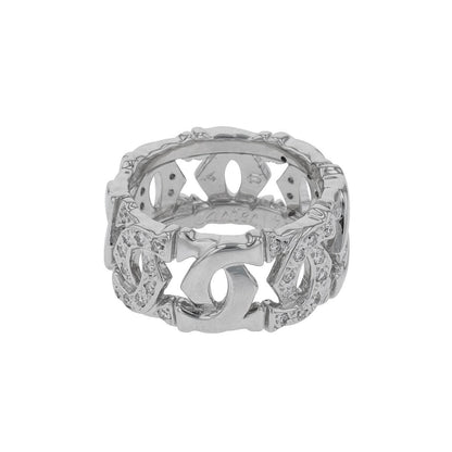 Cartier Double C diamonds and gold ring