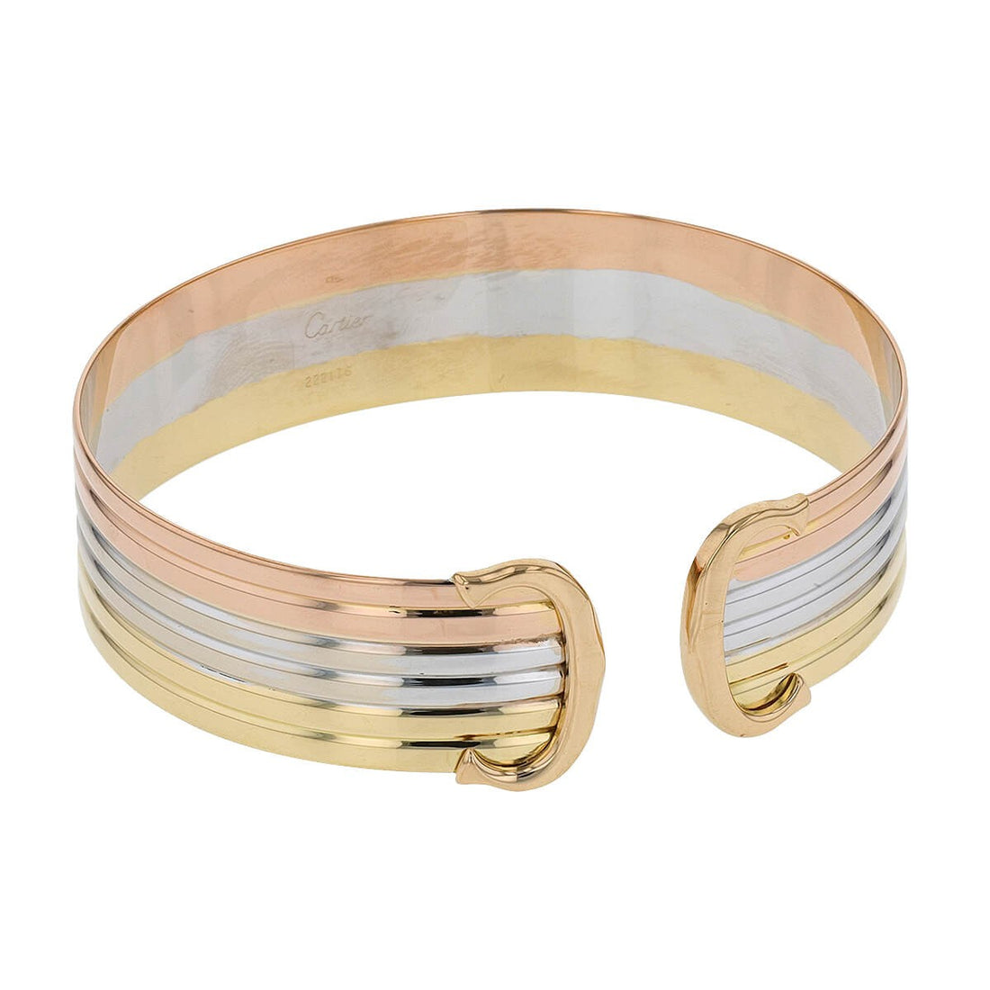 Cartier Double C three tones gold bracelet