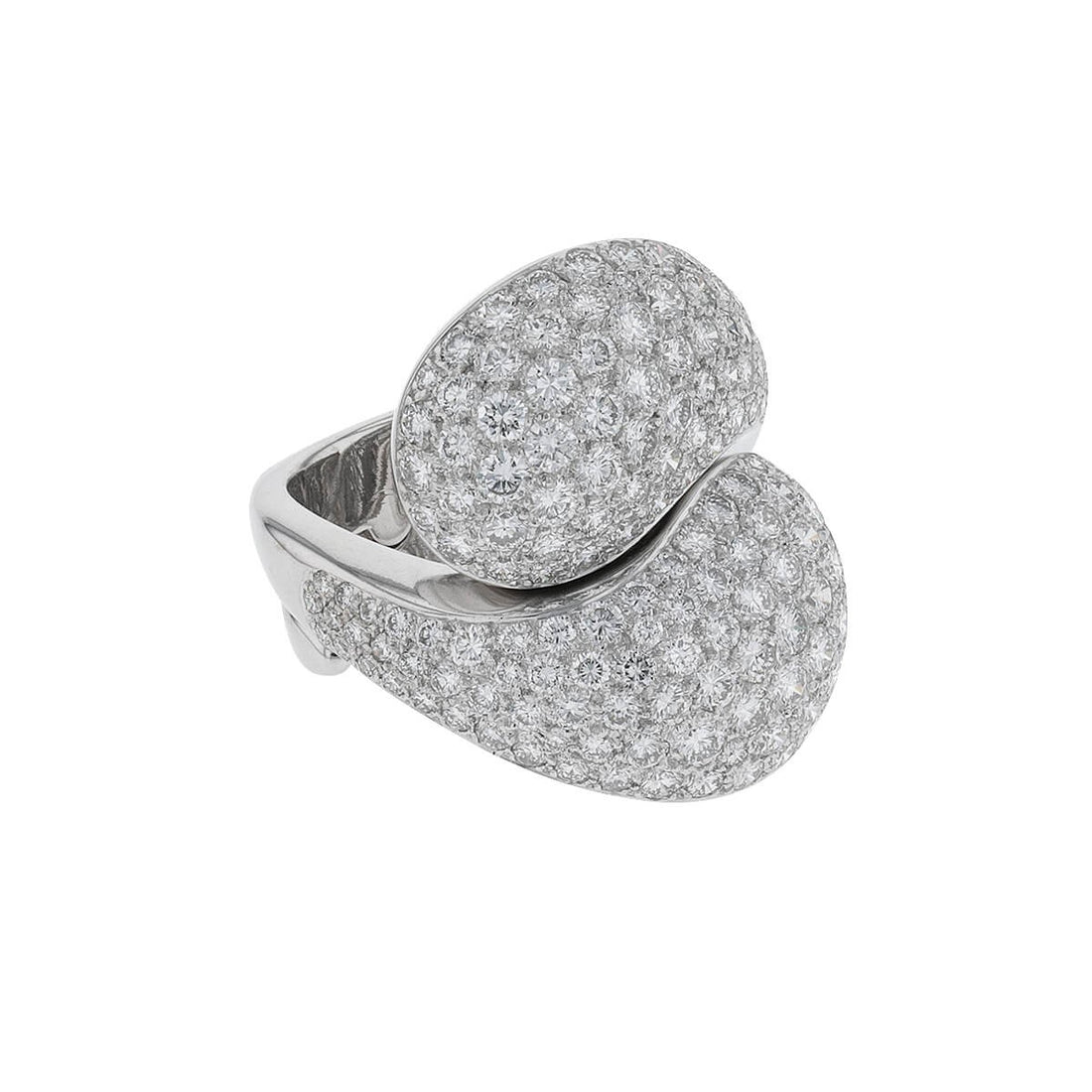 Cartier Le Ying et Le Yang diamonds and gold ring