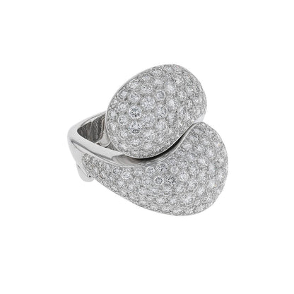 Cartier Le Ying et Le Yang diamonds and gold ring