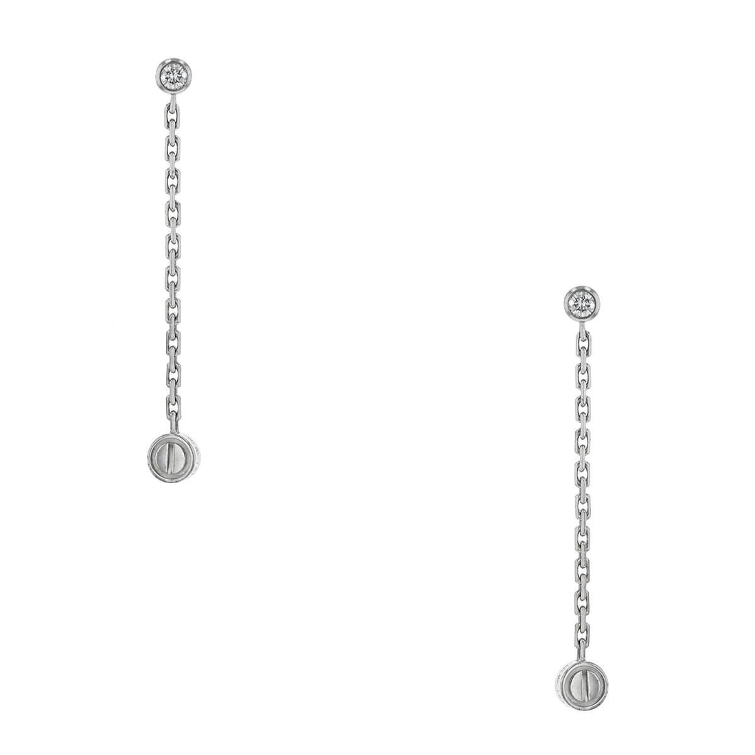 Cartier Love diamonds and gold earrings