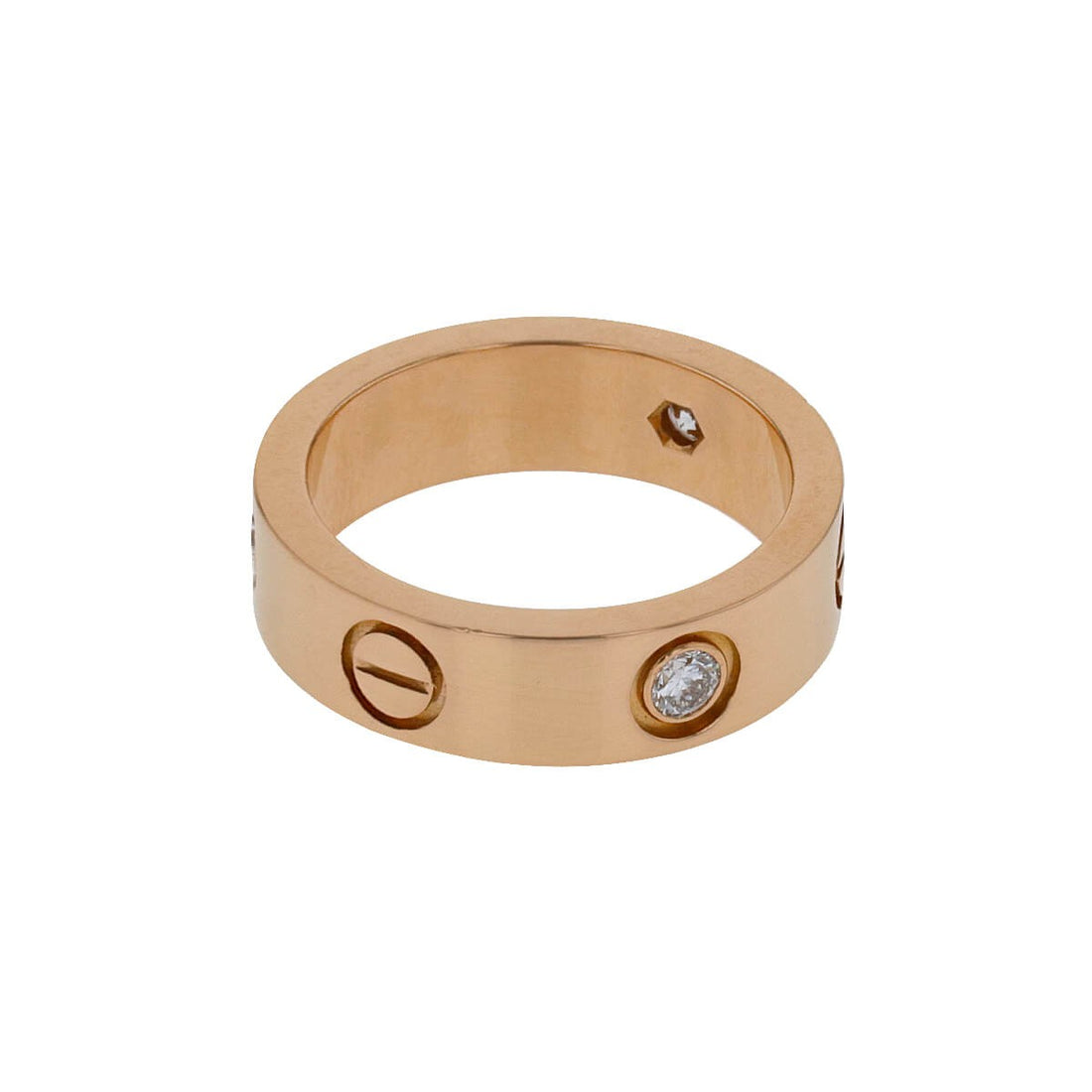 Cartier Love diamonds and gold ring