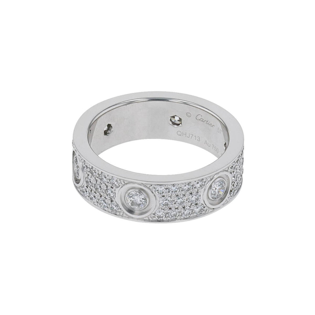 Cartier Love diamonds and gold rings