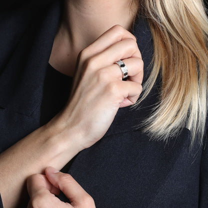 Cartier Love Pave Ceramique diamonds and gold ring