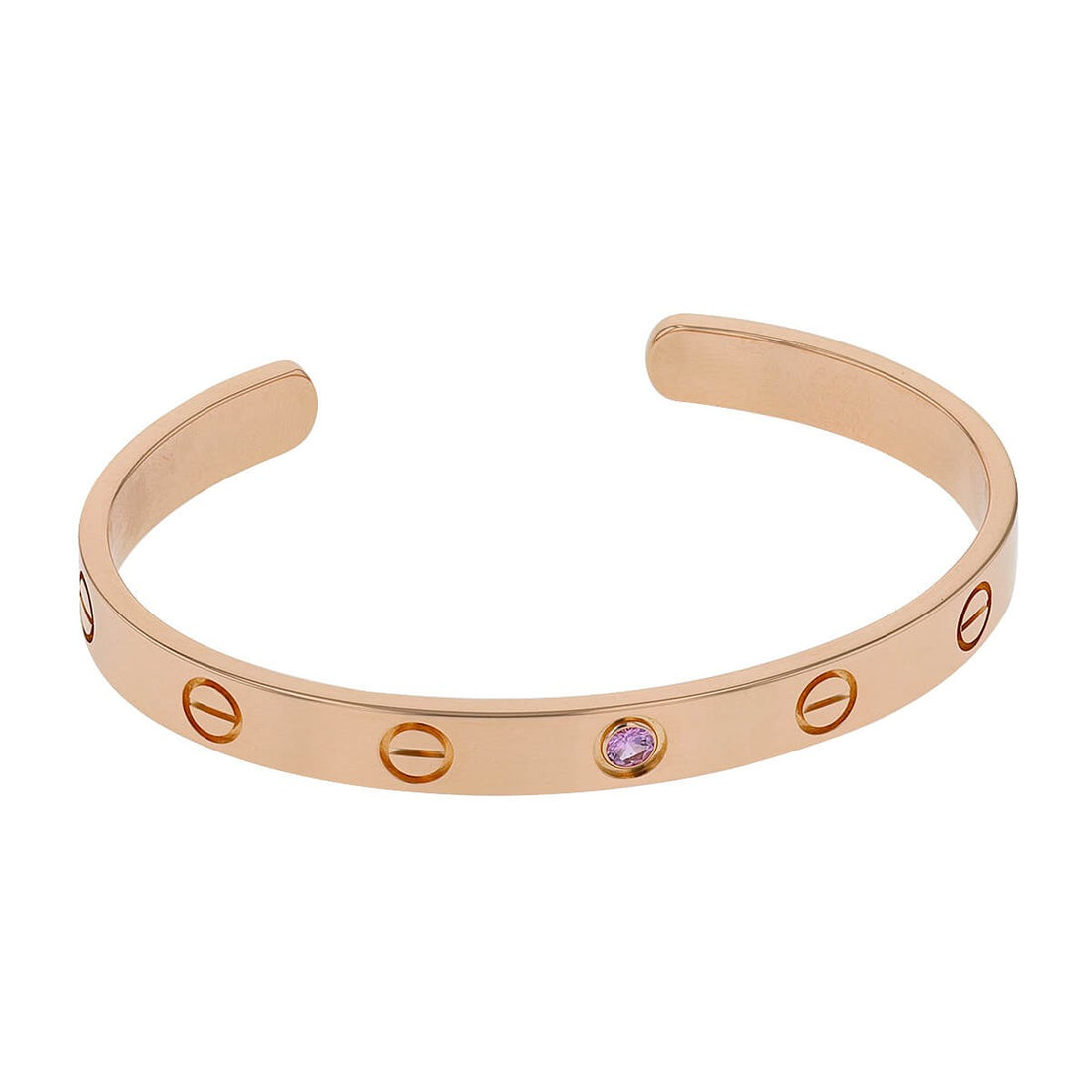 Cartier Love pink sapphire and gold bracelet