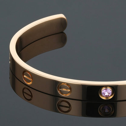 Cartier Love pink sapphire and gold bracelet