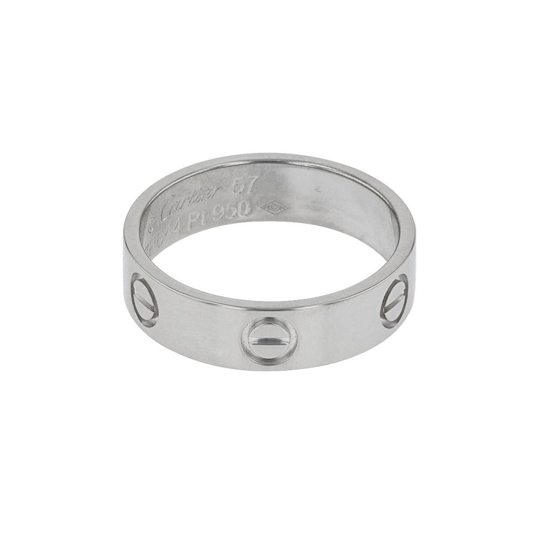 Cartier Love platinum ring