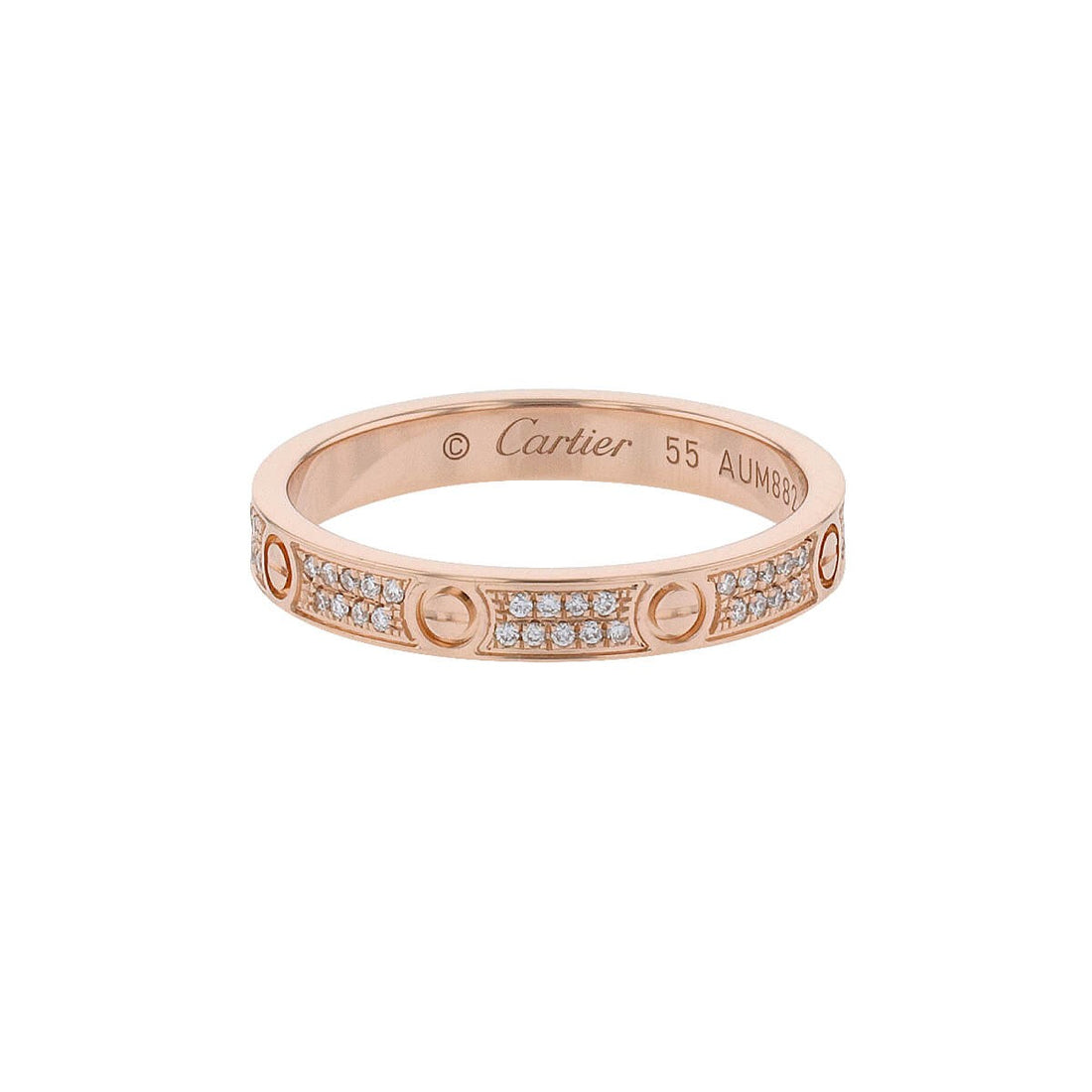 Cartier Love PM diamonds and gold ring