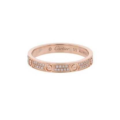 Cartier Love PM diamonds and gold ring