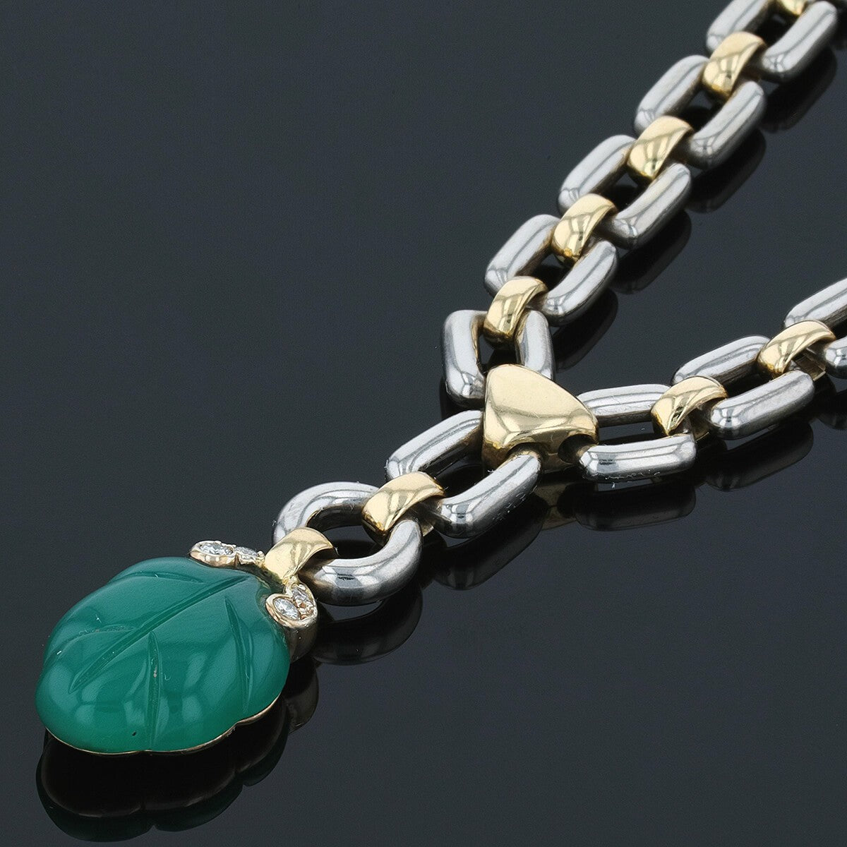 Cartier Patiala gold, chalcedony and diamonds necklace