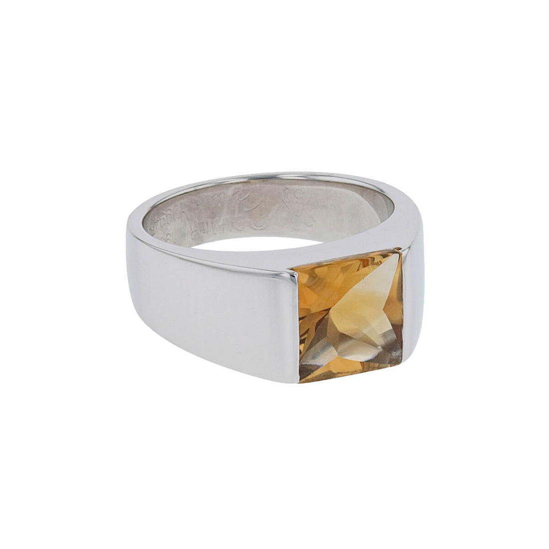 Cartier Tank citrine and gold ring