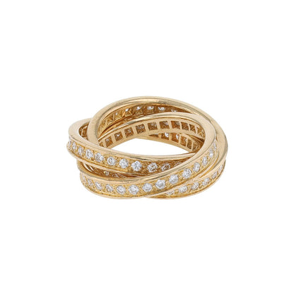 Cartier Trinity diamonds and gold ring