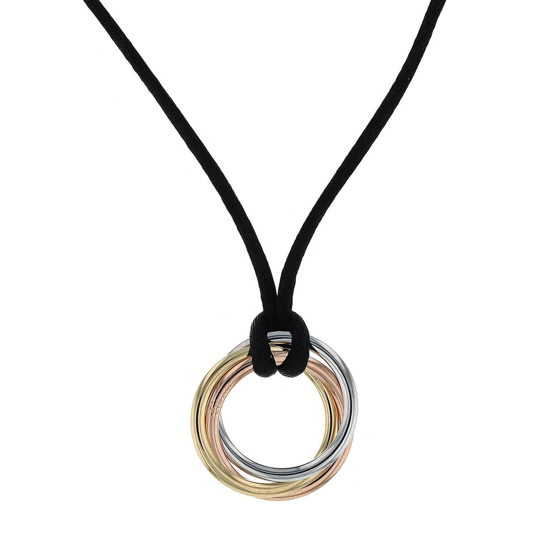 Cartier Trinity three tones gold necklace