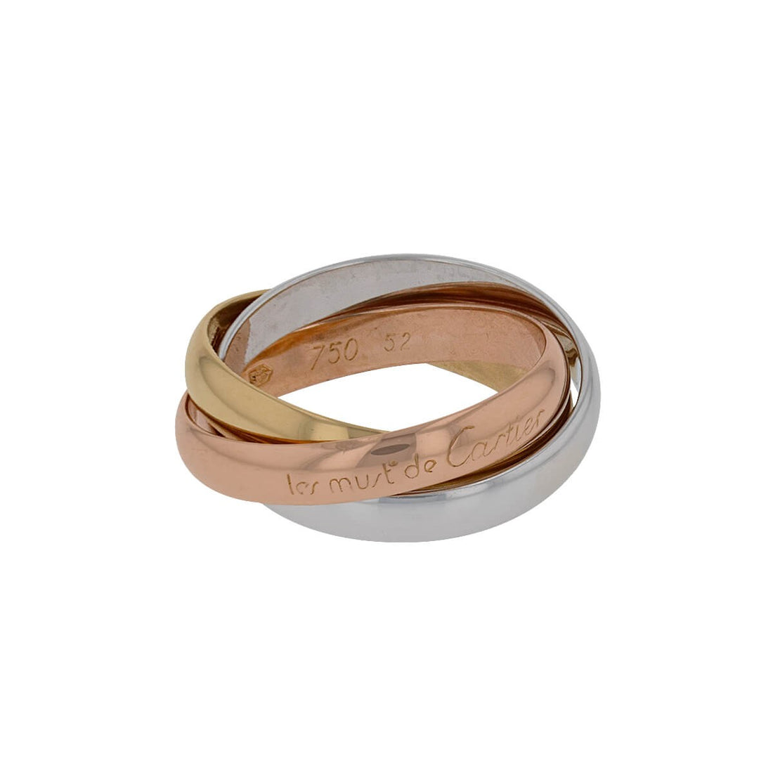 Cartier Trinity three tones gold ring