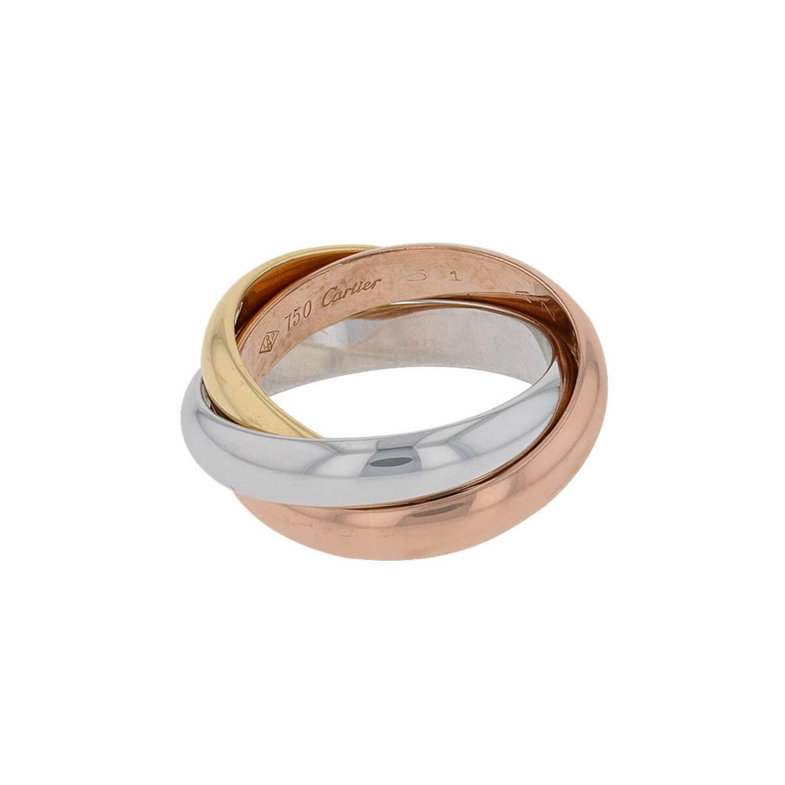 Cartier Trinity three tones gold ring