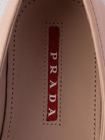 Perfect Prada Mary Jane Style Shoes White Leather Size 31 for Kids