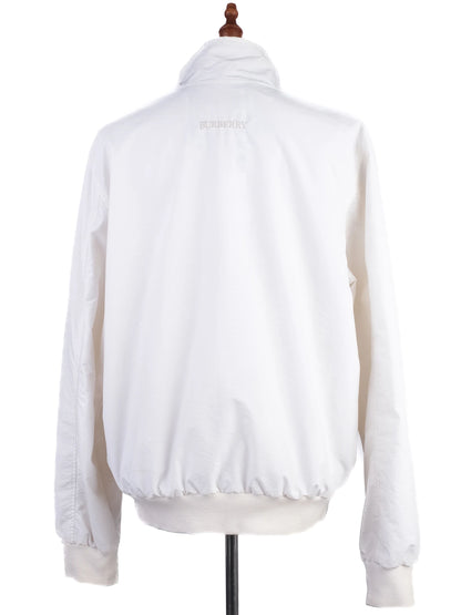 Excellent Burberry White Lycra Jacket XL for Men