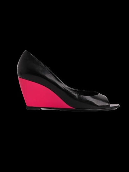 Good Pierre Hardy Black Wedge-Heeled Open-Toe Shoes Size 38