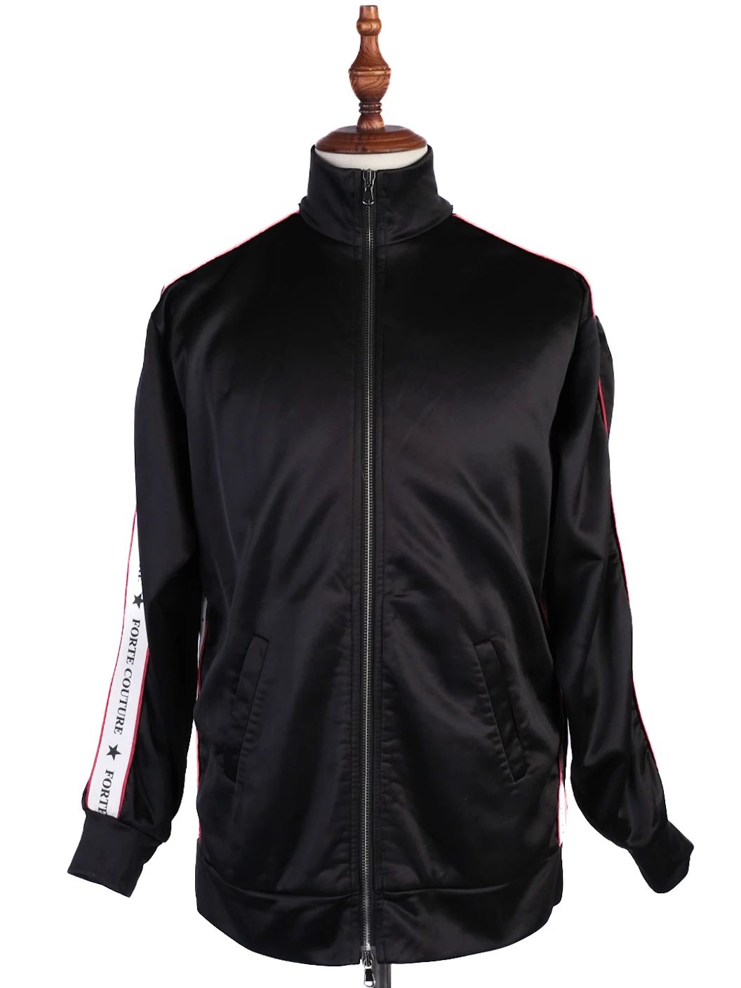 Excellent Forte Couture Black Zip-Up Jacket Size M,S