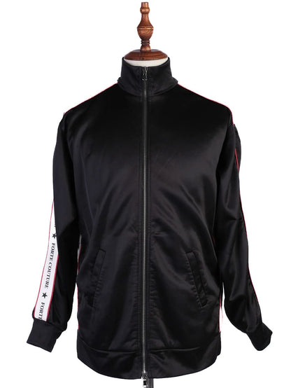 Excellent Forte Couture Black Zip-Up Jacket Size M,S